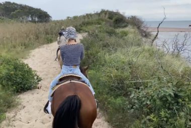 Horse back riding in Montauk. Deep Hollow Ranch