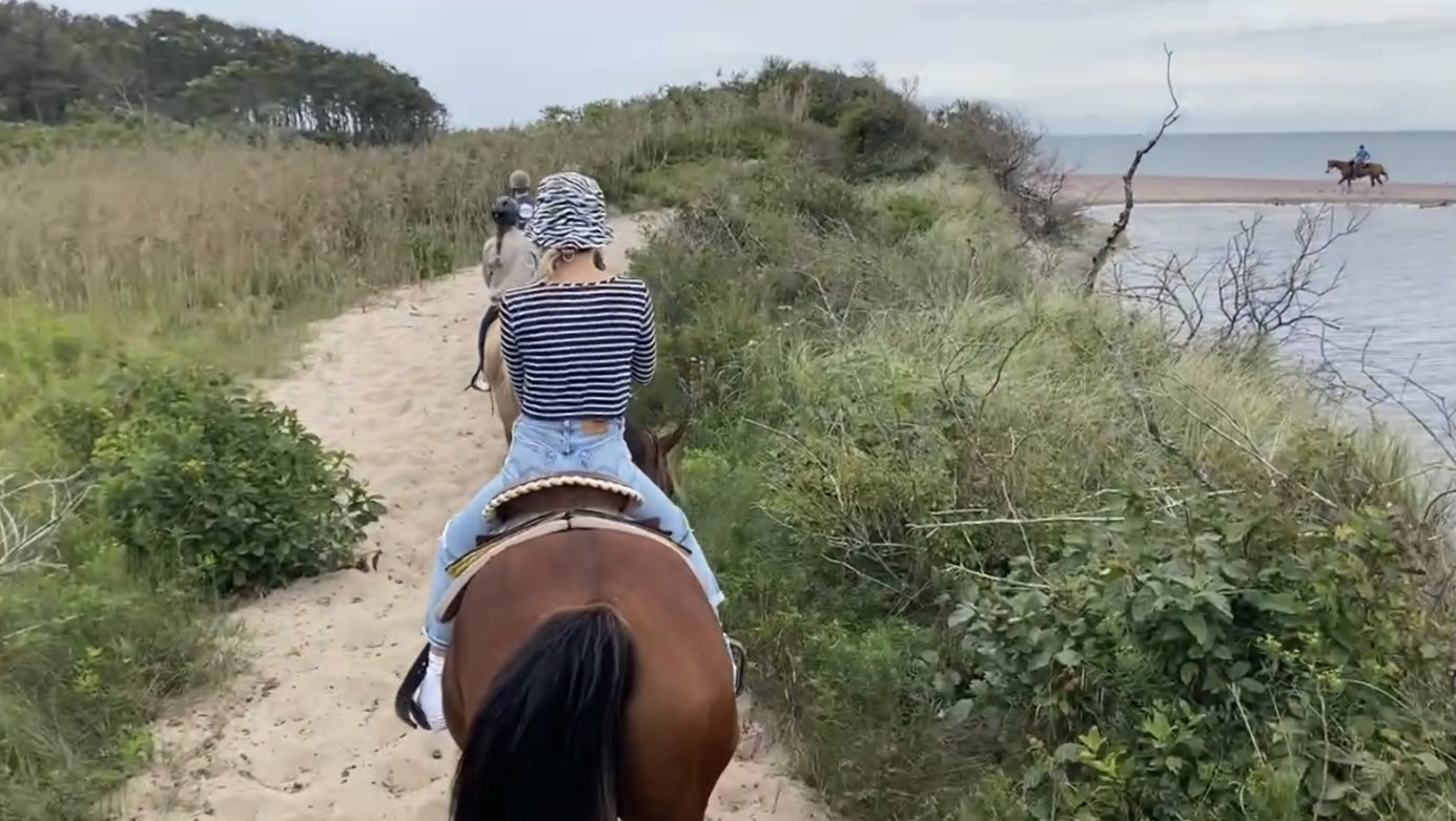 Horse back riding in Montauk. Deep Hollow Ranch